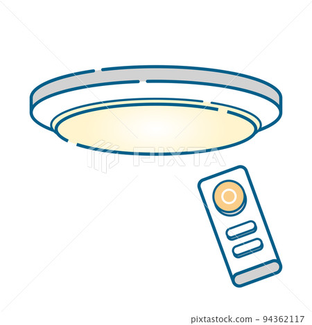 Illustration of a simple ceiling light 94362117