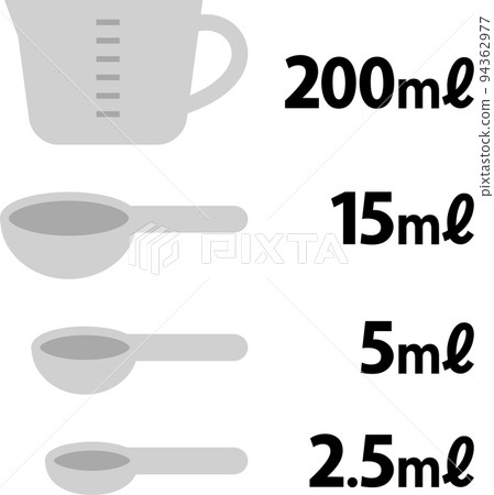 Measuring cup, measuring spoon icon set 94362977