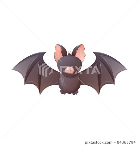 Cute bat. Night flying animal, a symbol of magic and witchcraft, Halloween. Vector illustration 94363794