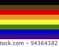 The first version of the rainbow LGBT flag from 2017.  94364382
