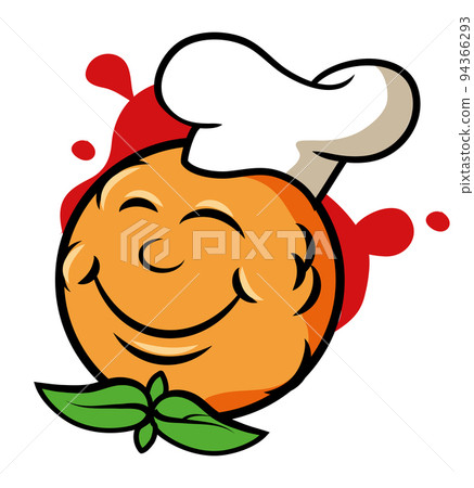 Meatball cartoon. Mascot Character vector 94366293