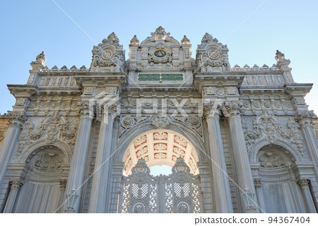 Dolmabahce sarayi Ottoman sultans palace in Istanbul Turkey Dolmabahce sarayi Ottoman sultans palace in Istanbul Turkey 94367404