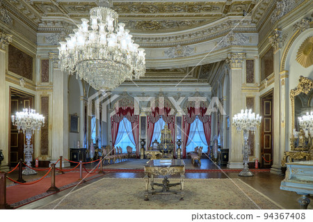 Dolmabahce sarayi Ottoman sultans palace in Istanbul Turkey Dolmabahce sarayi Ottoman sultans palace in Istanbul Turkey 94367408