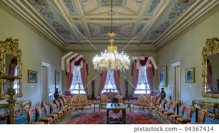 Dolmabahce sarayi Ottoman sultans palace in Istanbul Turkey 94367414