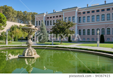 Dolmabahce sarayi Ottoman sultans palace in Istanbul Turkey Dolmabahce sarayi Ottoman sultans palace in Istanbul Turkey 94367415