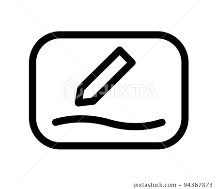 Modern Minimalistic Pencil Vector logo icon edit. Simple writing sign for editing or design concept. Drawing symbol isolated on white background. Can be used for web and mobile Modern Minimalistic Pencil Vector logo icon edit. Simple writing sign for editing or design concept. Drawing symbol isolated on white background. Can be used for web and mobile 94367873