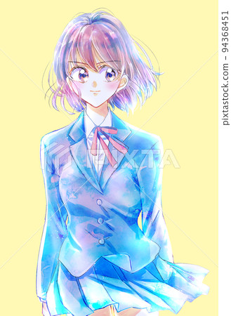 Female student standing picture bullish 94368451