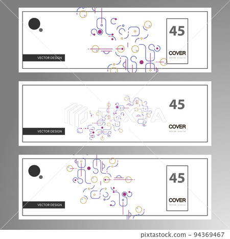 Abstract background with simple shapes. Modern design template with space for text. Minimal stylish cover for branding. Vector minimal illustration 94369467