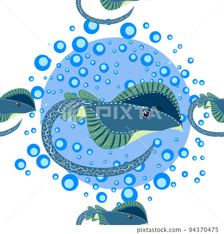 Batomorphi sea life, fish, animals bright...-插圖素材 [94370475] - PIXTA圖庫