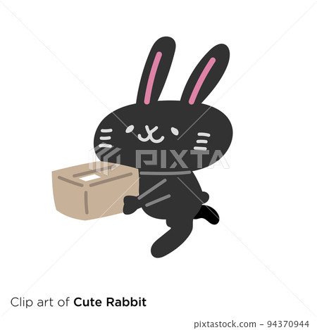 Rabbit character illustration series "Rabbit delivering luggage" Rabbit character illustration series "Rabbit delivering luggage" 94370944