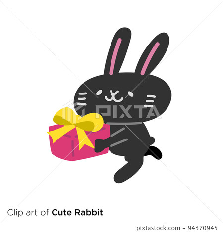兔子人物插畫系列《送禮物的兔子》 94370945