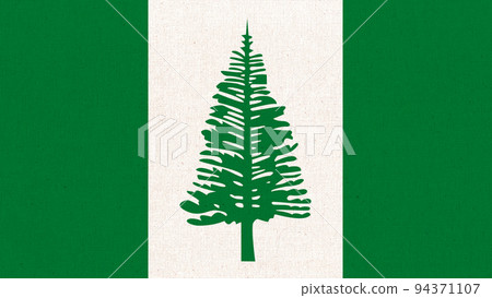 Flag of Norfolk Island. National flag of Norfolk Island. flag of island country 94371107