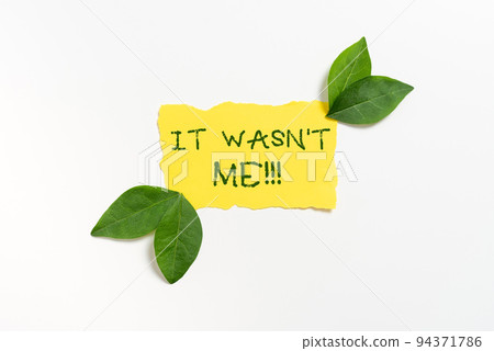 Writing displaying text It Wasn t not MeDeny something to refuse to admit or accept something. Business overview Deny something to refuse to admit or accept something 94371786