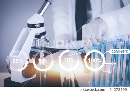 biochemical research scientist working with a microscope for the virus,Doctor man write a history of the experimental results in a , laboratory glassware containing chemical liquid for design. biochemical research scientist working with a microscope for the virus,Doctor man write a history of the experimental results in a , laboratory glassware containing chemical liquid for design. 94372269
