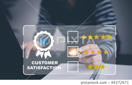 Quality assurance of business services and five star, Businessman touch sign of the top service Quality assurance, Guarantee, Standards, ISO certification and standardization concept. agency customer. Quality assurance of business services and five star, Businessman touch sign of the top service Quality assurance, Guarantee, Standards, ISO certification and standardization concept. agency customer. 94372671