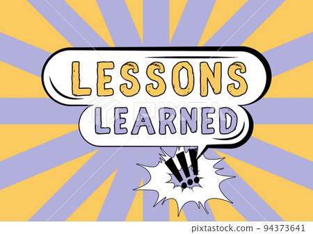 Sign displaying Lessons LearnedPromote share and use knowledge derived from experience. Business idea Promote share and use knowledge derived from experience Sign displaying Lessons LearnedPromote share and use knowledge derived from experience. Business idea Promote share and use knowledge derived from experience 94373641