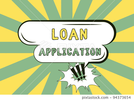 Writing displaying text Loan ApplicationDocument that provides financial information about borrower. Word for Document that provides financial information about borrower Writing displaying text Loan ApplicationDocument that provides financial information about borrower. Word for Document that provides financial information about borrower 94373654