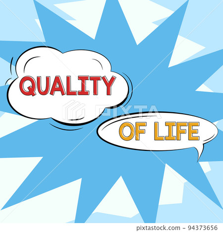 Text sign showing Quality Controlinsure that product or service sold due to standards. Internet Concept being in good health decent job Enjoying every moment 94373656