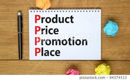 PPPP product price promotion place symbol. Concept words PPPP product price promotion place on the note on beautiful wooden background. Business and PPPP product price promotion place concept. PPPP product price promotion place symbol. Concept words PPPP product price promotion place on the note on beautiful wooden background. Business and PPPP product price promotion place concept. 94374513