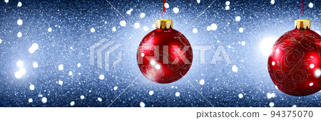 Christmas Decoration. Holiday Decorations. Christmas balls. Banner size Christmas Decoration. Holiday Decorations. Christmas balls. Banner size 94375070