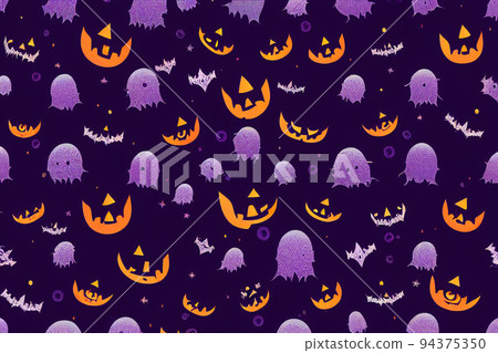 Cute Halloween Illustration, Infantile Style Halloween 2d Cute Halloween Illustration, Infantile Style Halloween 2d 94375350
