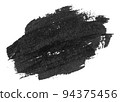 Black Brush Stroke isolated on white background. 94375456