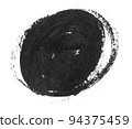 Black Brush Stroke isolated on white background. 94375459
