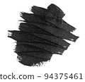 Black Brush Stroke isolated on white background. 94375461