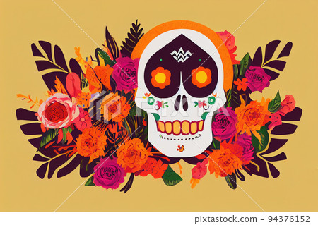 Day Of Dead Traditional Mexican Halloween Dia De Los Muertos Day Of Dead Traditional Mexican Halloween Dia De Los Muertos 94376152