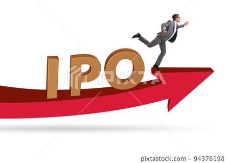 Businessman in the initial public offering IPO concept Businessman in the initial public offering IPO concept 94376198