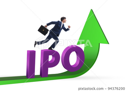 Businessman in the initial public offering IPO concept Businessman in the initial public offering IPO concept 94376200