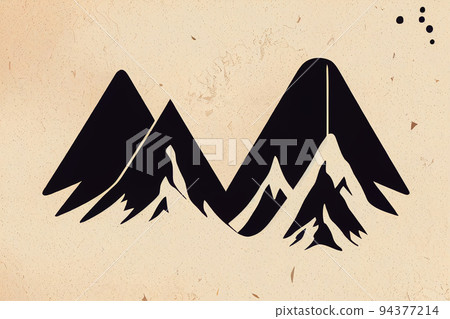 Mountains logo emblem illustration, Outdoor adventure expedition Mountains logo emblem illustration, Outdoor adventure expedition 94377214