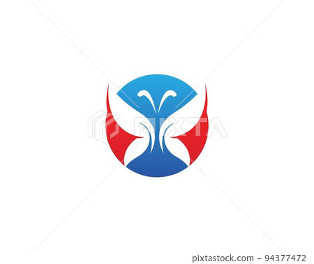 Vector - Butterfly conceptual simple icon. Logo. Vector illustration Vector - Butterfly conceptual simple icon. Logo. Vector illustration 94377472