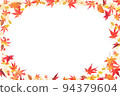 Colored leaves background 94379604