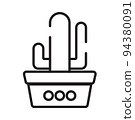 Potted plant icon that is suitable for your modern business 94380091