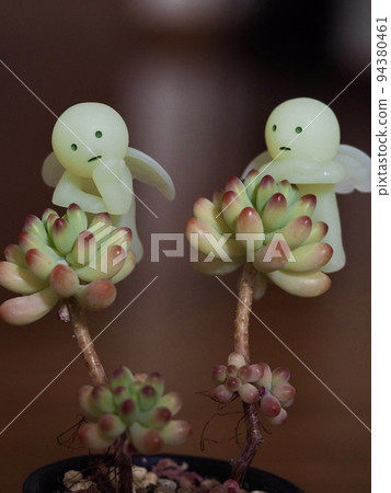 An angel doll that leans against the heart of a succulent girl An angel doll that leans against the heart of a succulent girl 94380461