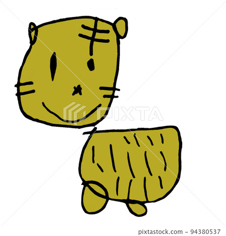 tiger child drawing 94380537