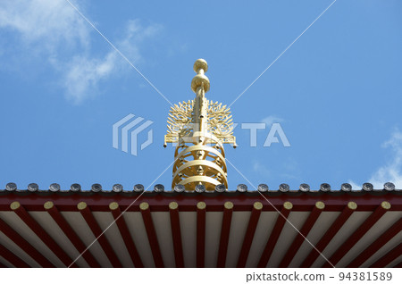 Shitennoji Temple Five-storied Pagoda Nine Rings Tennoji Ward, Osaka City 94381589