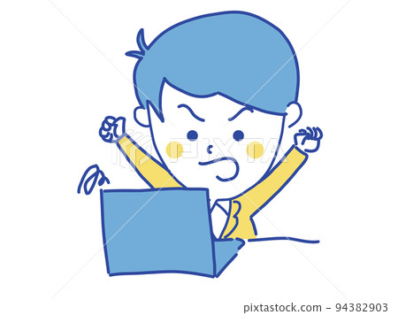 Pop office worker furious Pop office worker furious 94382903