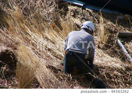 秋季重蓋大內宿（福島縣下鄉町） 94383262