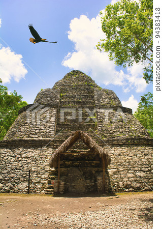 The ruins of the dream of the Mayan civilization, the superb view of the Coba ruins The ruins of the dream of the Mayan civilization, the superb view of the Coba ruins 94383418