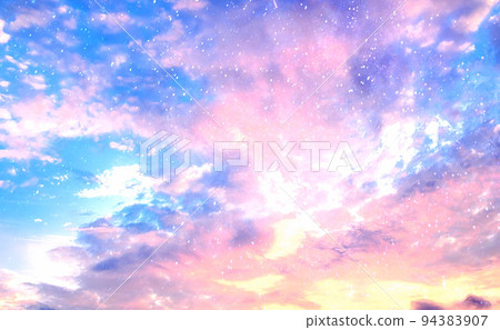 夢幻星空和日落魔法時刻 夢幻星空和日落魔法時刻 94383907
