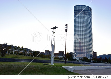 Otsu City, Shiga Prefecture Prince Hotel, Otsu Lakeside Nagisa Park and blue sky 94384274