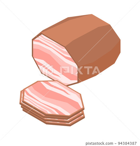 Isometric Brisket Illustration Isometric Brisket Illustration 94384387