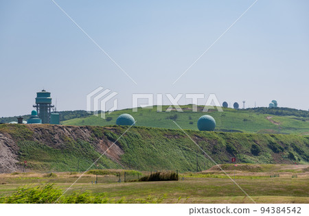 Scenery of the Wakkanai garrison radar site seen from Cape Noshappu Wakkanai, Hokkaido 94384542