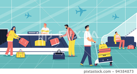 Airport Flat Illustration 94384873
