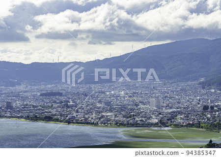 Okaya city area from Suwa Tateishi Park, Suwa City, Nagano Prefecture Okaya city area from Suwa Tateishi Park, Suwa City, Nagano Prefecture 94385347