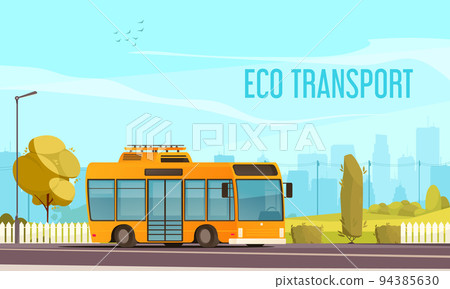Eco Transport Cartoon Eco Transport Cartoon 94385630