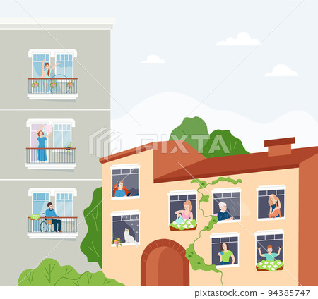 Neighbours Flat Urban Composition Neighbours Flat Urban Composition 94385747