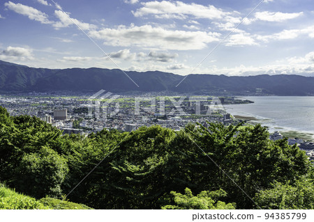 Kamisuwa City from Suwa Tateishi Park, Suwa City, Nagano Prefecture Kamisuwa City from Suwa Tateishi Park, Suwa City, Nagano Prefecture 94385799